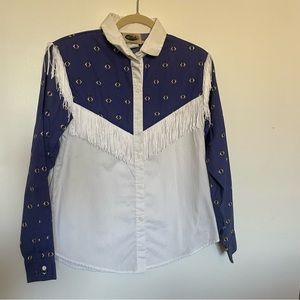 Vintage Western Top with Amazing Fringe Detail